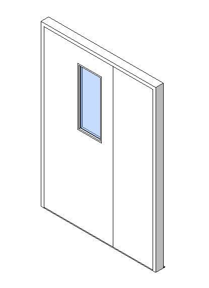 External Unequal Door, Vision Panel Style VP06