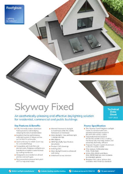 Flatglass Fixed Rooflight