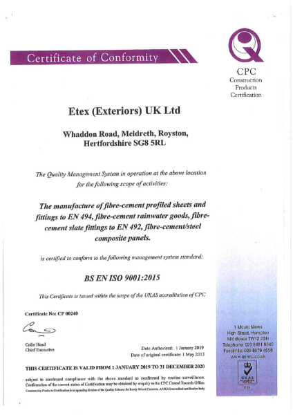 BS EN ISO 9001 2015