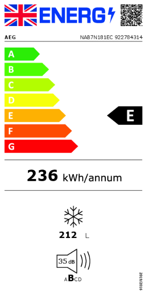 NAB7N181EC - Energy Label