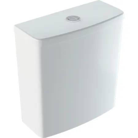 Geberit Selnova Square exposed cistern, close-coupled, dual flush, bottom water supply connection