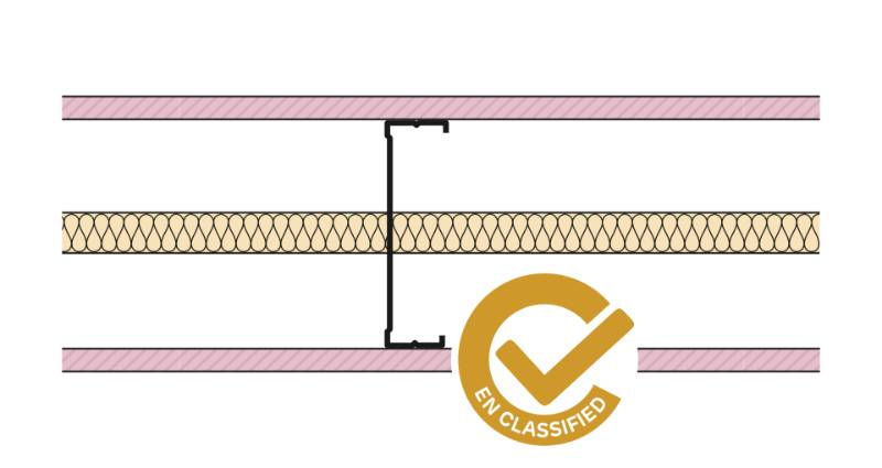 Siniat Single Frame Metal Stud Partition CS14R-15FMR-25G - Metal Stud Partitioning