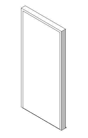 External Single Door, Blank Leaf