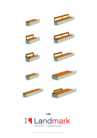 Log Concrete Benches Product Data Sheet