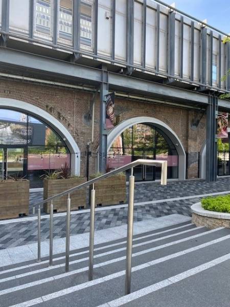 ASF Illuminated handrail using 4 gang LED Luminaires, White City, London