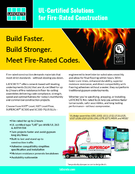 UL Certified Solutions for Fire-Rated Construction Flyer