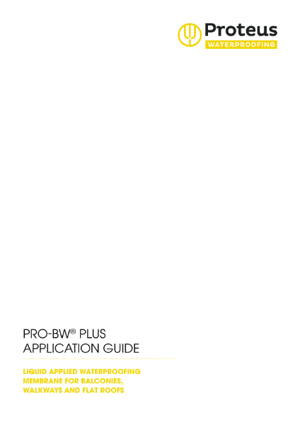 Application Guide - Proteus Pro-BW® Plus