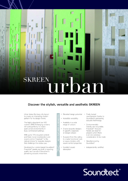 Urban Specification Sheet pdf