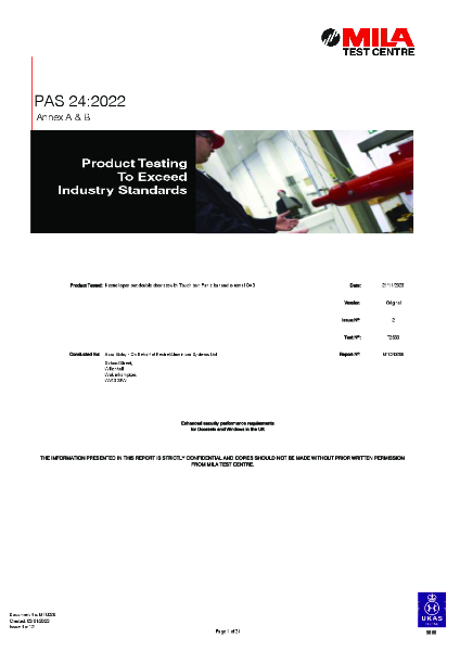 PAS24-2022 - TB Comm Open Out Double Door with Touch Bar, Panic Bar and ext OAD
