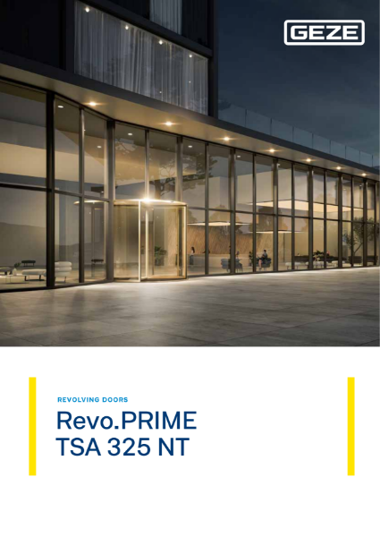 GEZE Revo.Prime / TSA 325 NT Revolving Doors