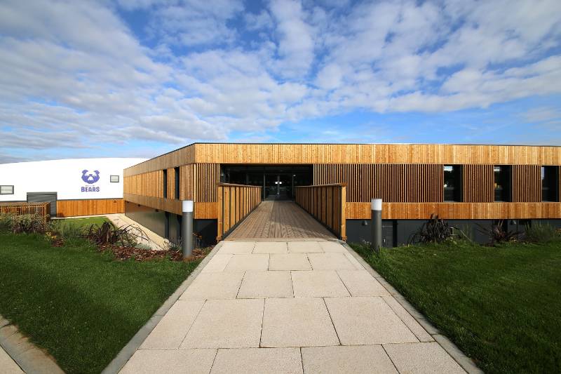 Siberian Larch Timber Cladding - NORclad - Bristol Bears Training Facility