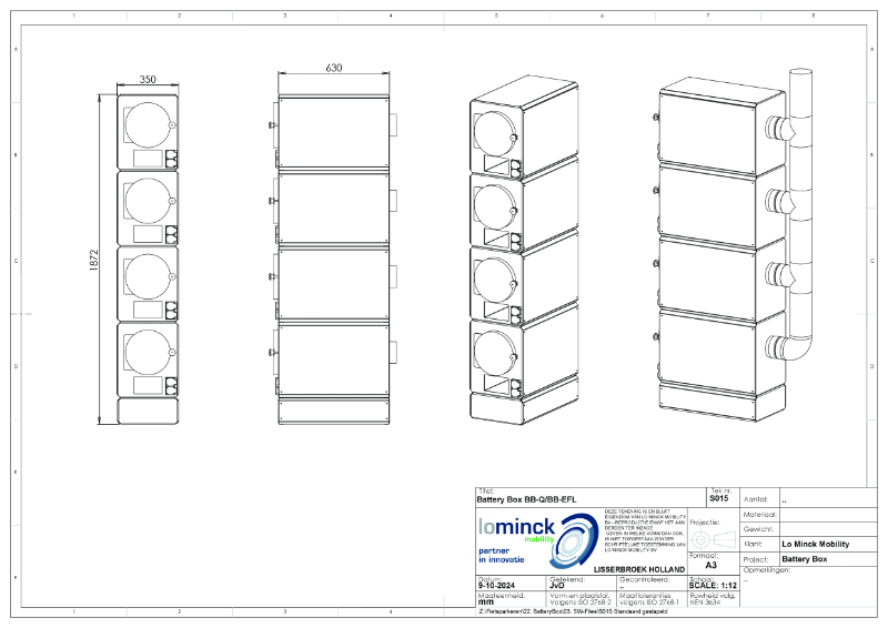 BatteryBox - quadruple, frame