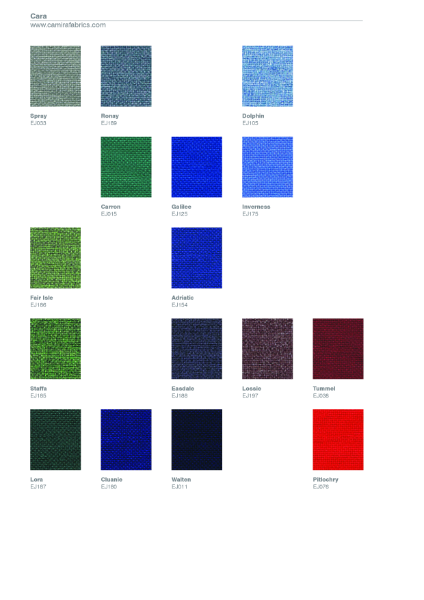 PanelHush Camira Cara finish card