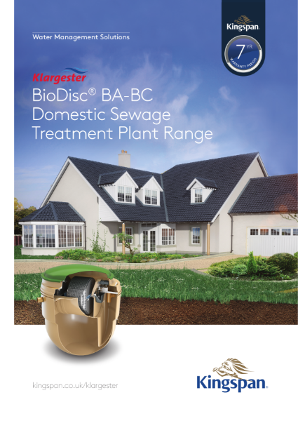 BioDisc® BA-BC Domestic Sewage Treatment Plant Range Brochure