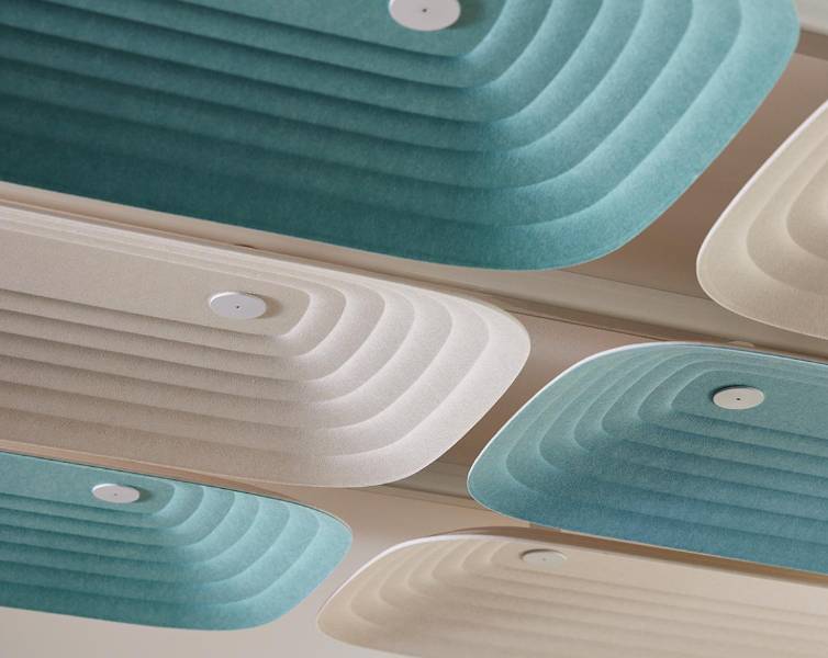 Ceilings Fuji - 3D Formed Acoustic Ceiling Tiles 