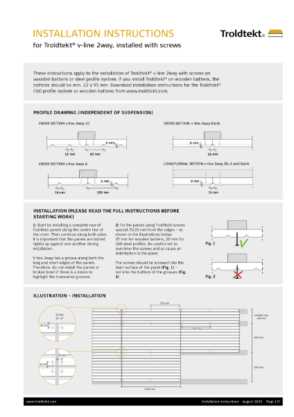 v-line 2way installation instructions