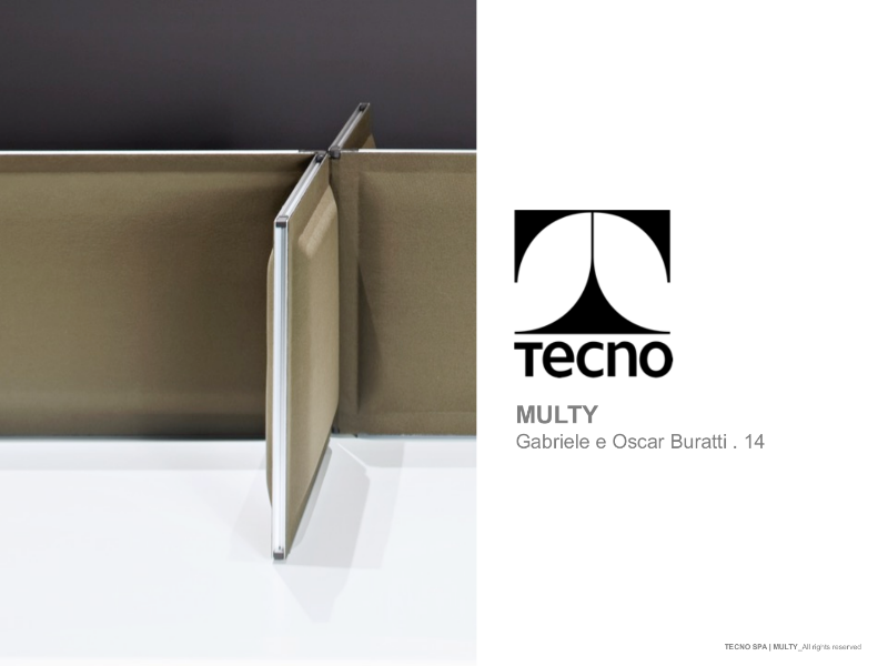 Tecno Multy - Innovative Acoustic partition system for co-working environments and more.