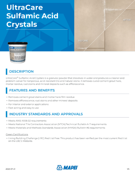 UltraCare Sulfamic Acid Crystals