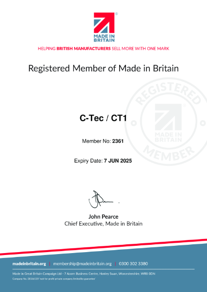 Registered Member of Made in Britain