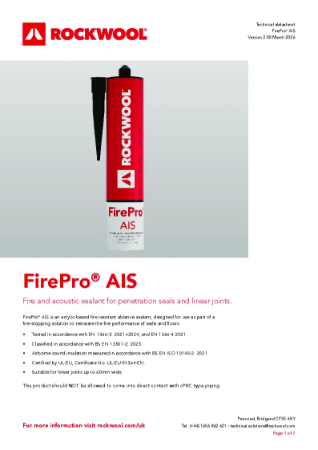 FirePro® AIS - Product Data Sheet