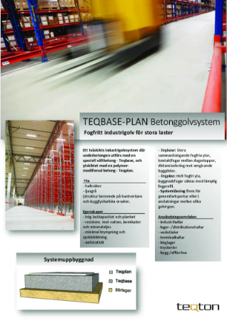 Teqbase Plan Betonggolvsystem