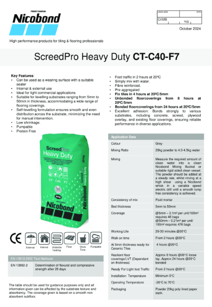 Nicobond ScreedPro Heavy Duty