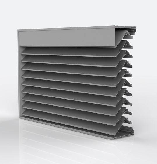 DucoGrille Classic N 130HP - Recessed Aluminium Wall/ Window Louvres