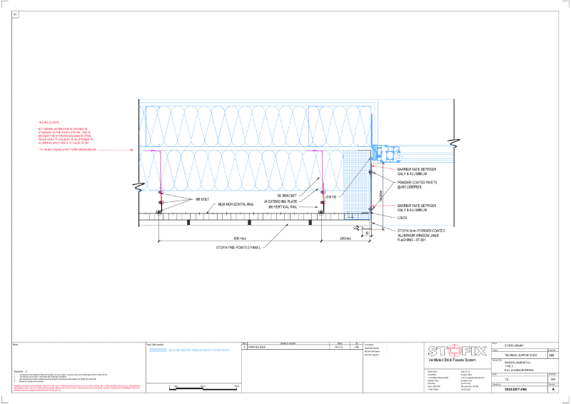 2022-DET-004-A WINDOW JAMB DETAIL TYPE 3