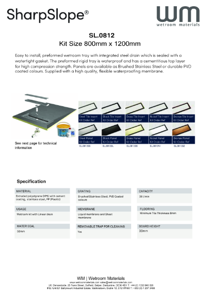 SC_WM_SS_LI_SL.0812 Datasheet