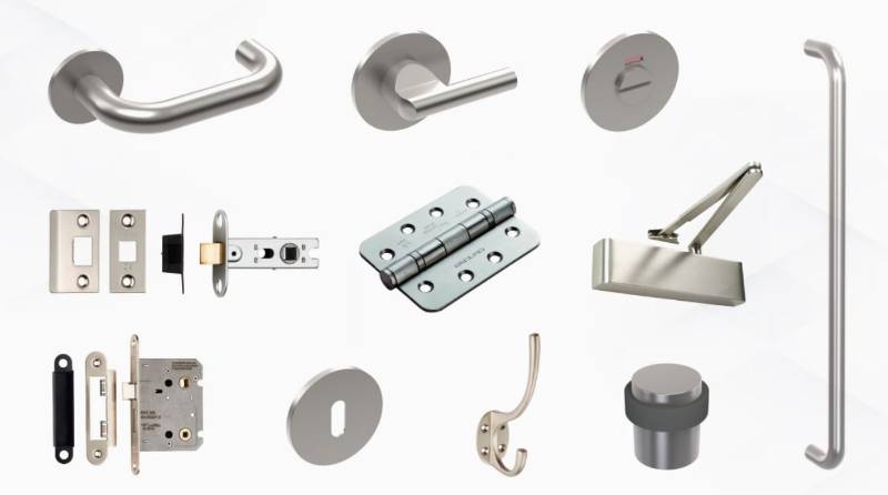 Riser Ironmongery Set, Single Door – Hardware Set RIS