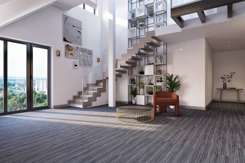 Suited Carpet Tile Collection:Braid Comfortworx Tile C009W