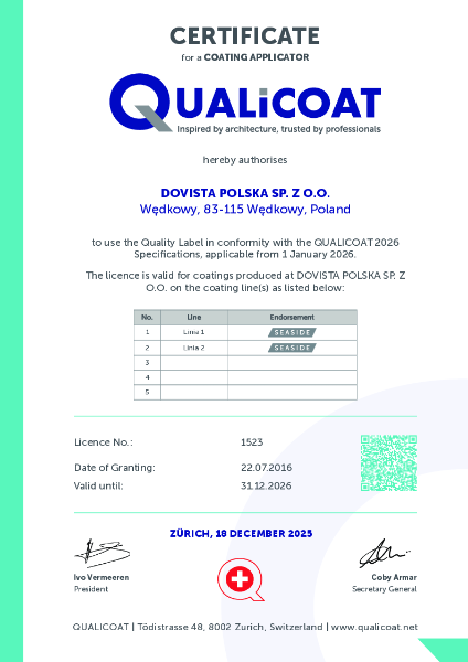 Qualicoat approval