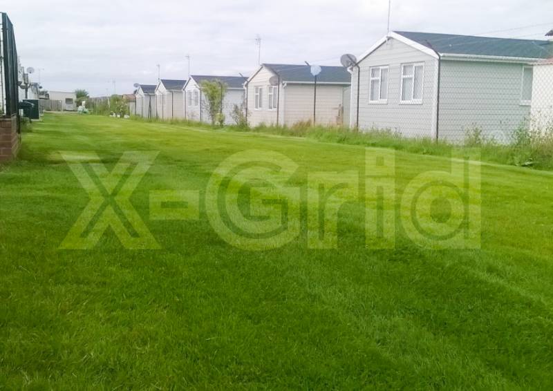 500m² X-Grid® Recycled Permeable Ground Reinforcement at Caravan & Camping Site
