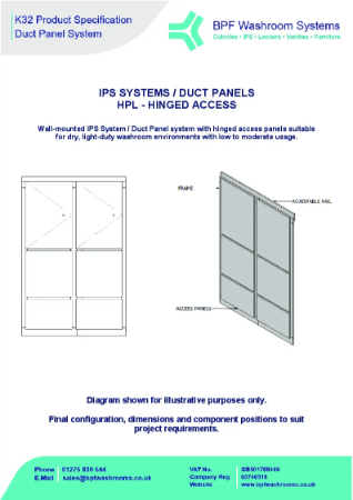112-30 BPF NBS IPS Systems Duct Panels - HPL - Hinged Access | BPF ...