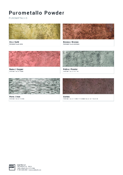 Purometallo Colour Chart