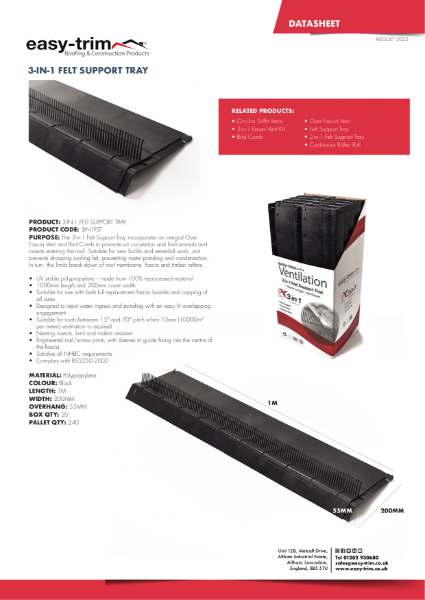 3-in-1 Felt Support Tray