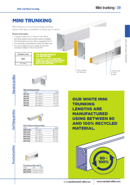 Mini PVC-U Product Data Sheet