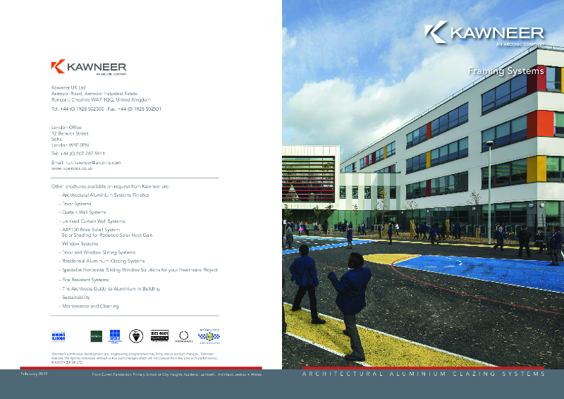 Kawneer Framing Systems Brochure