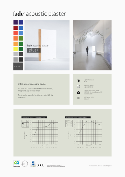 Fade acoustic plaster - PLUS+ -Overview