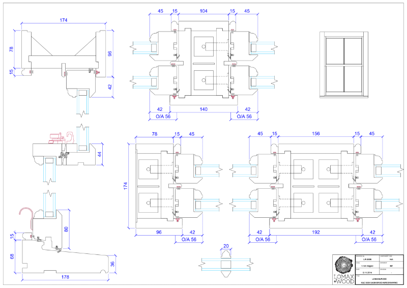 Box cords & weights sash window