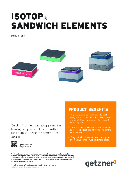 Data sheet Isotop Sandwich Elements EN