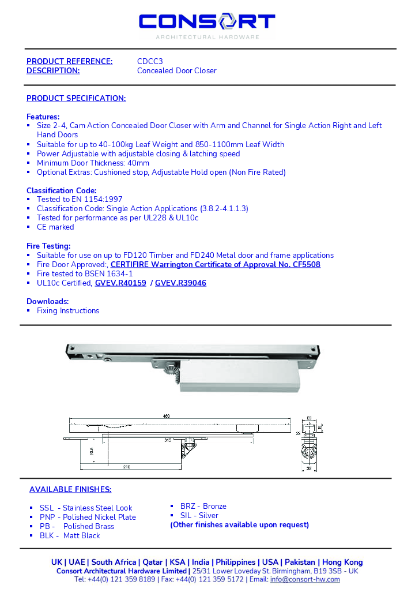 CDCC3 - Product Data Sheet