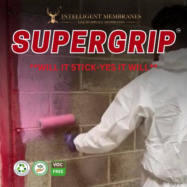 Supergrip Primer: Enhanced Adhesion for Plaster-Based Applications - Primer for Extra Adhesion for Plaster