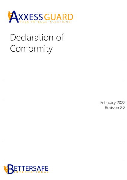 AxxessGuard Declaration of Conformity