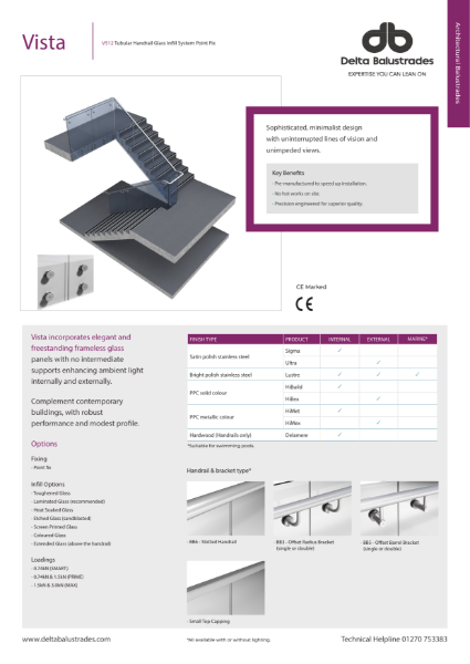 Vista V512 Glass Balustrade System