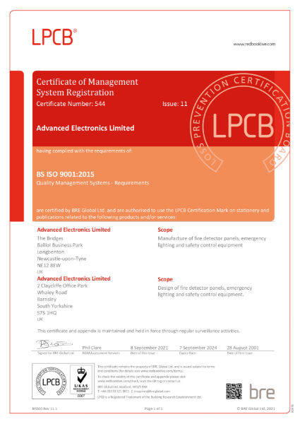 ISO 9001 LPCB Certification Mark | Advanced | NBS Source