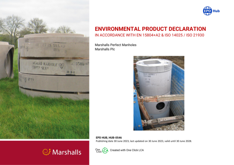 Marshalls Concrete Manholes - Perfect EPD