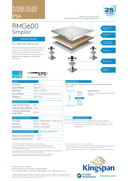 RMG600 Simploc Product Datasheet (IE)