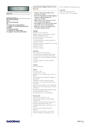 GV451120 Product Specification Sheet