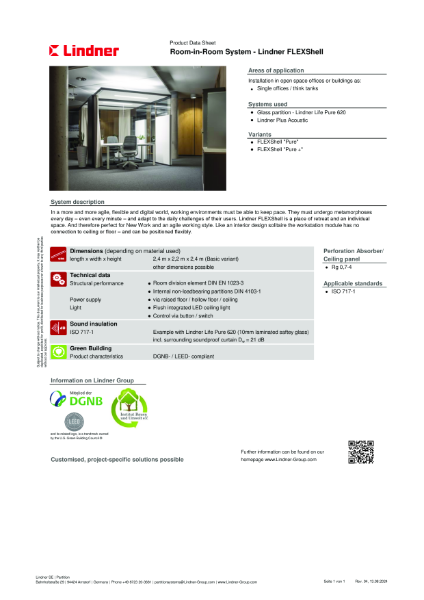 Lindner FLEXShell - Datasheet